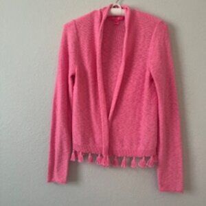 Lilly Pulitzer Cardigan Sweater Pink Medium